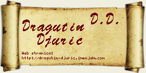Dragutin Đurić vizit kartica